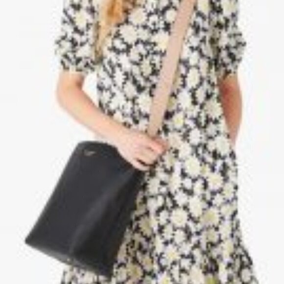 Kate Spade New York Black Multi River Large Bucket Bag Women Handbags - Picture 3 of 15